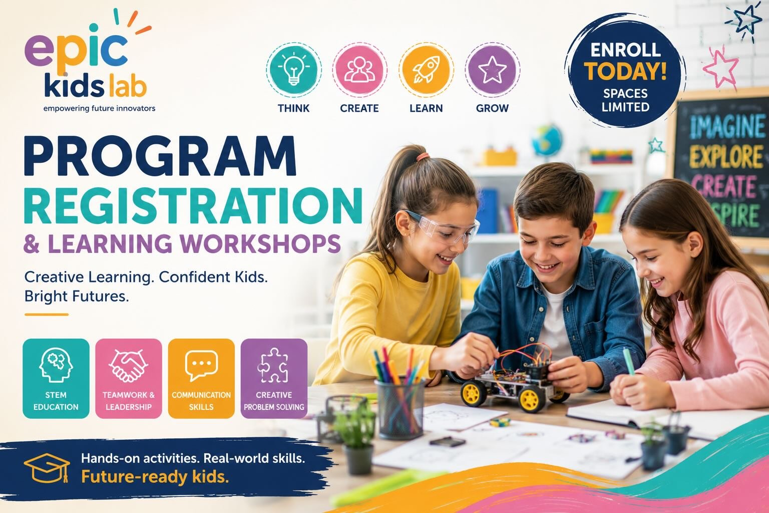 EpicKids Lab Program Registration & Learning Workshops